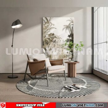 250126. Arm Chair Sketchup 3D Models