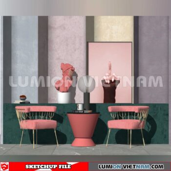 250126. Arm Chair Sketchup 3D Models