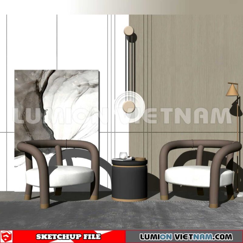 250126. Arm Chair Sketchup 3D Models