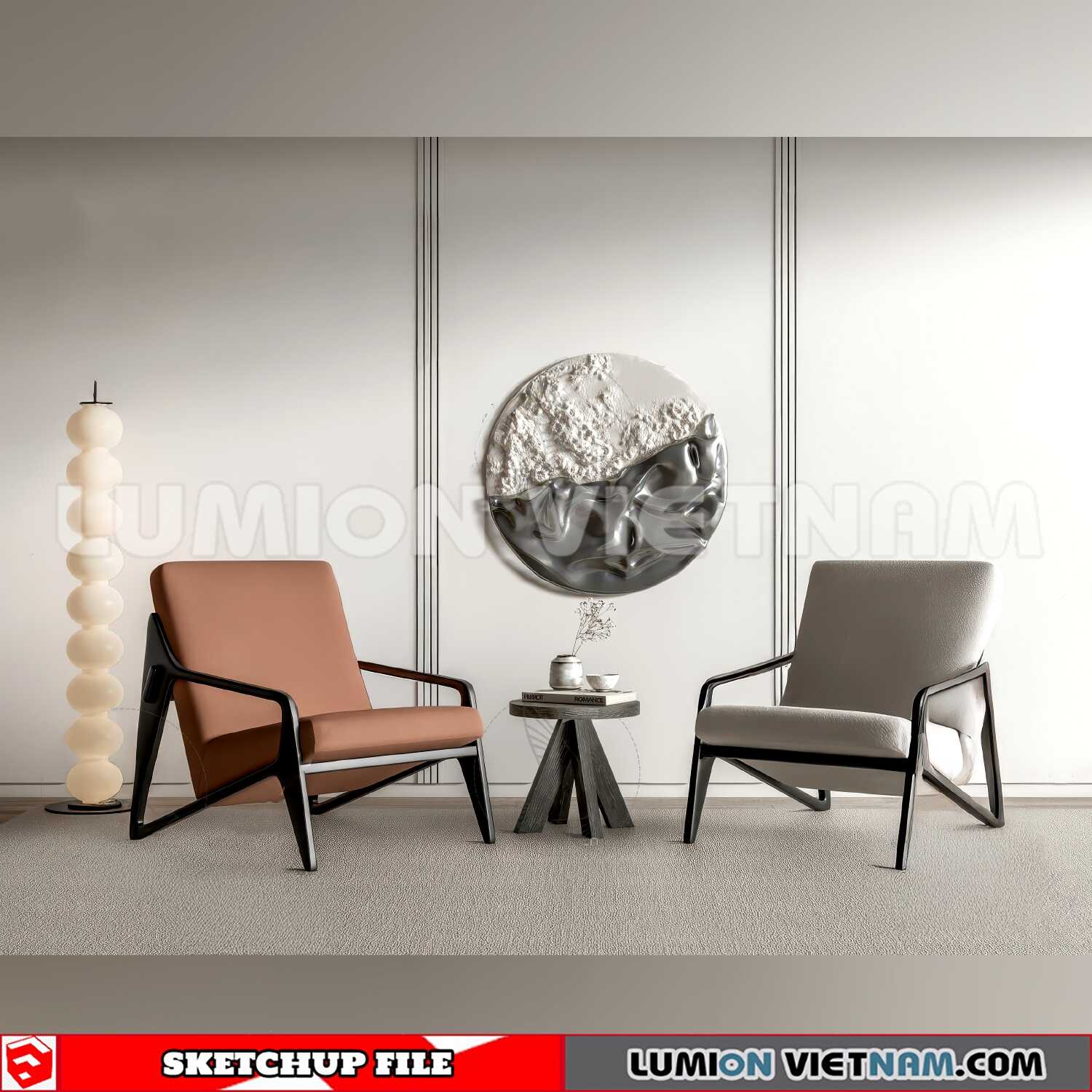 250126-Arm-Chair-(20)-Sketchup-Models