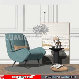 250126. Arm Chair Sketchup 3D Models