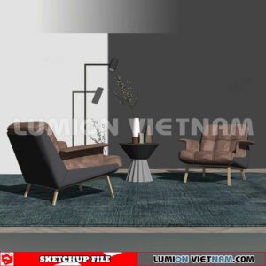 250126. Arm Chair Sketchup 3D Models