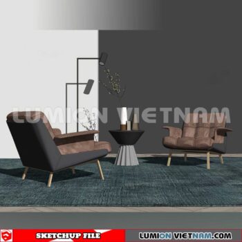 250126. Arm Chair Sketchup 3D Models