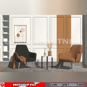 250126. Arm Chair Sketchup 3D Models