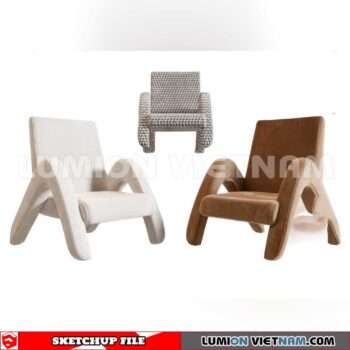 250126. Arm Chair Sketchup 3D Models