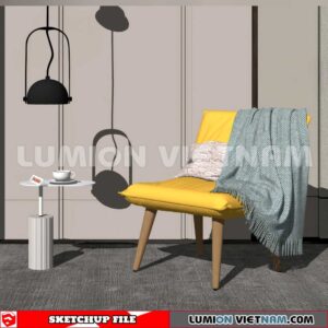 250126. Arm Chair Sketchup 3D Models