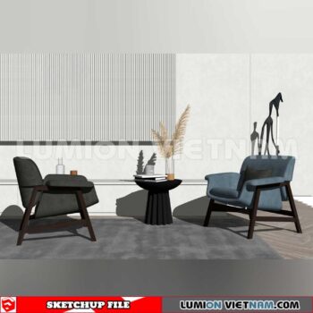 250126. Arm Chair Sketchup 3D Models