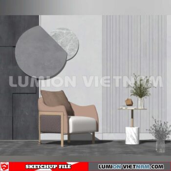 250126. Arm Chair Sketchup 3D Models