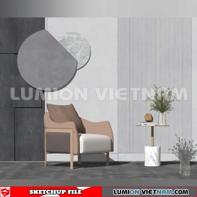 250126. Arm Chair Sketchup 3D Models