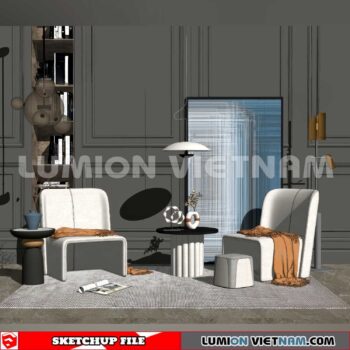 250126. Arm Chair Sketchup 3D Models