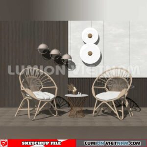 250126. Arm Chair Sketchup 3D Models