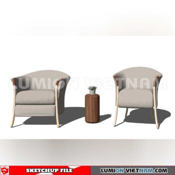 250126. Arm Chair Sketchup 3D Models