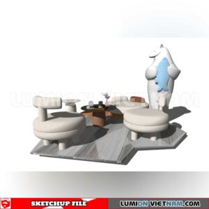 250126. Arm Chair Sketchup 3D Models