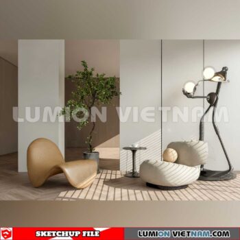 250126. Arm Chair Sketchup 3D Models