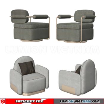 250126. Arm Chair Sketchup 3D Models