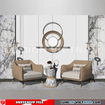 250126. Arm Chair Sketchup 3D Models