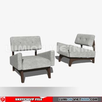 250126. Arm Chair Sketchup 3D Models