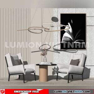 250126. Arm Chair Sketchup 3D Models