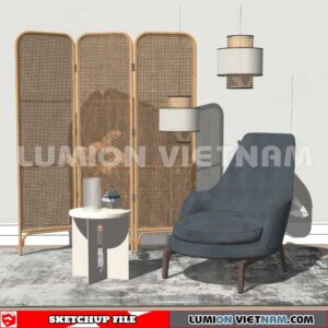 250126. Arm Chair Sketchup 3D Models