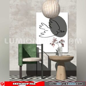 250126. Arm Chair Sketchup 3D Models