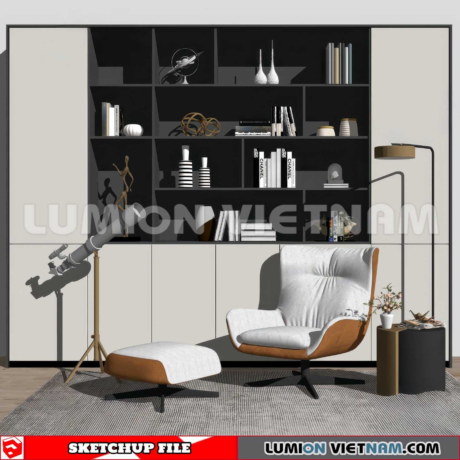 250126-Arm-Chair-(5)-Sketchup-Models