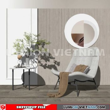 250126. Arm Chair Sketchup 3D Models