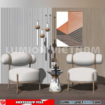 250126. Arm Chair Sketchup 3D Models