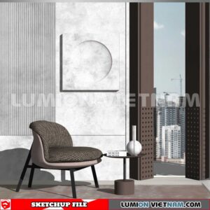 250126. Arm Chair Sketchup 3D Models