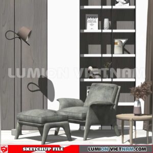 250126. Arm Chair Sketchup 3D Models