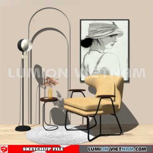 250126. Arm Chair Sketchup 3D Models