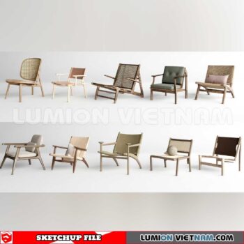 250126. Arm Chair Sketchup 3D Models