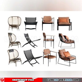 250126. Arm Chair Sketchup 3D Models