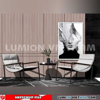 250126. Arm Chair Sketchup 3D Models