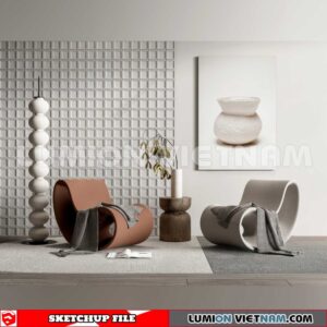 250126. Arm Chair Sketchup 3D Models