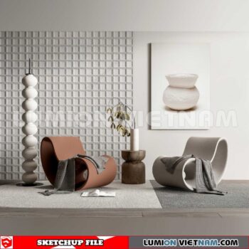 250126. Arm Chair Sketchup 3D Models