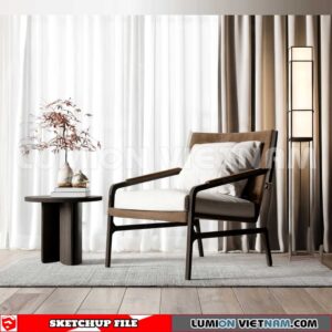 250126. Arm Chair Sketchup 3D Models